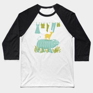 Humphrey the Hippo and the Cameroon Mountain Goat Baseball T-Shirt